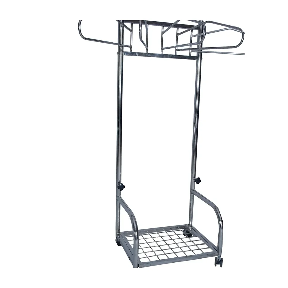 Stainless Steel Lead Apron Stand with Twin Wheels - Healthcare & Medical by Medicom International