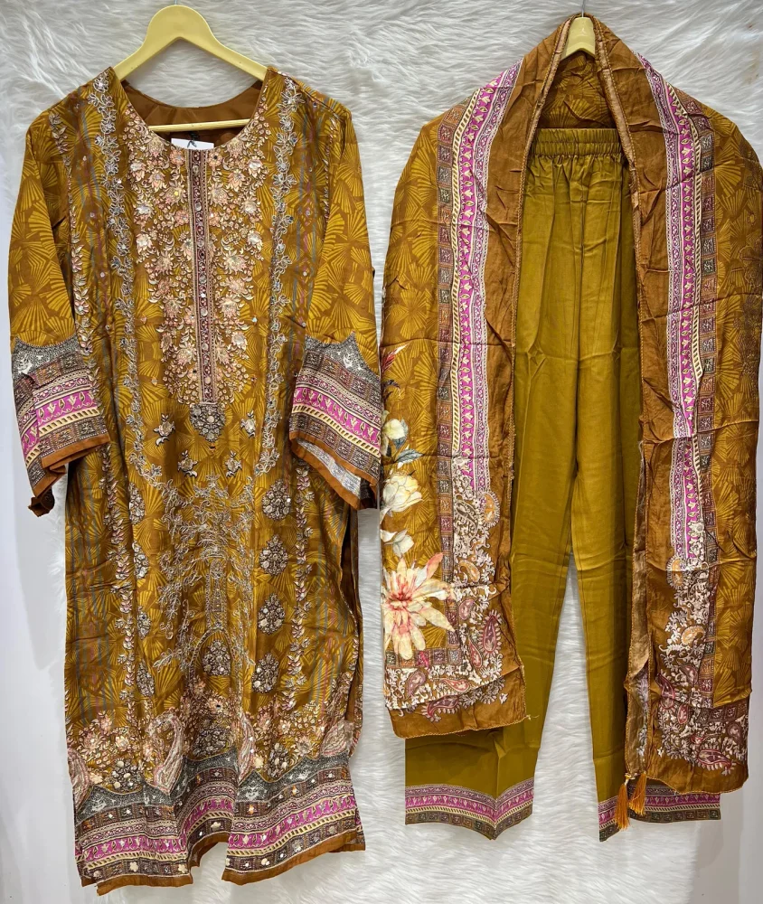 Printed Rayon Muslin Suit Set - Textiles & Apparel by Ayzel Pvt. Ltd.