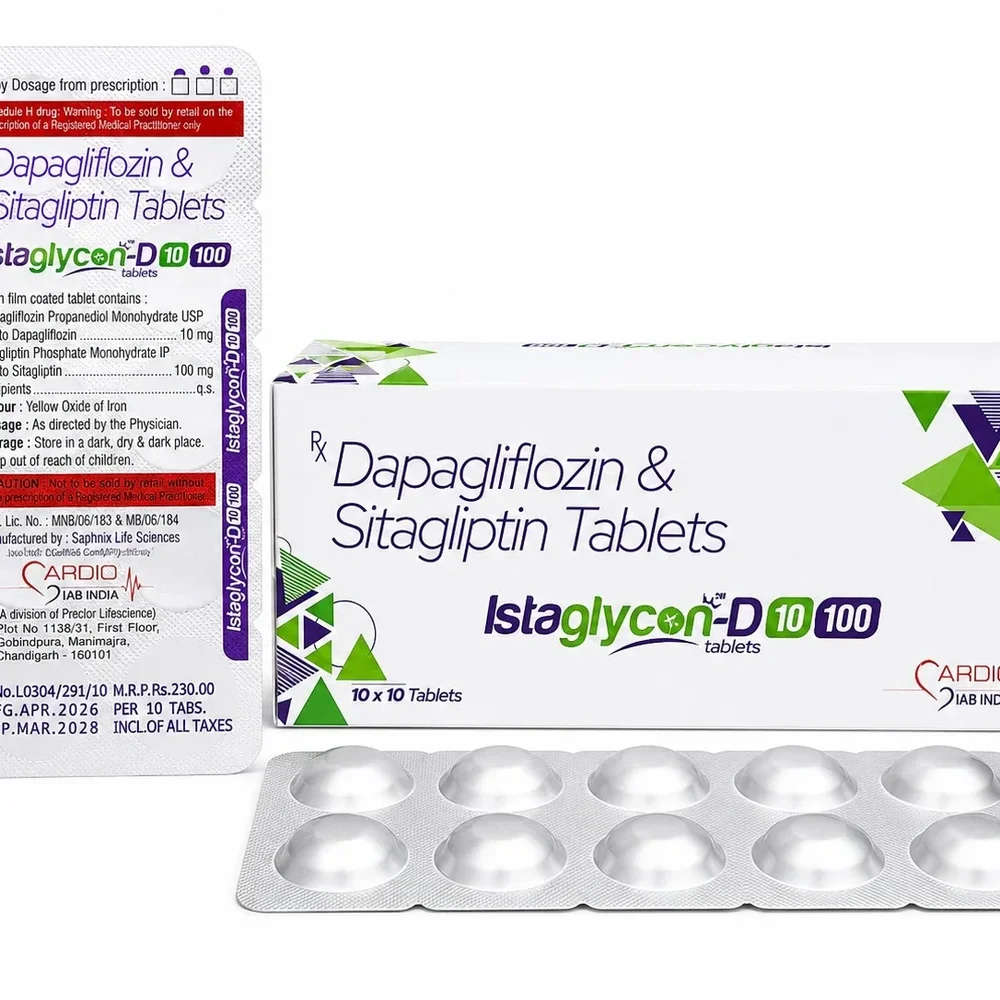 Dapagliflozin 10mg Sitagliptin 100mg Film-Coated Tablets - Healthcare & Medical by Prector Lifesciences
