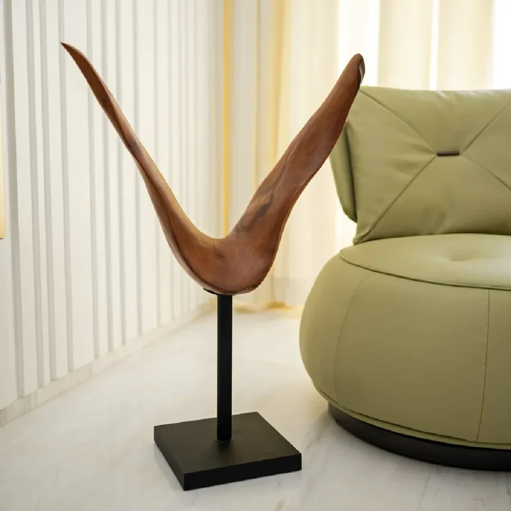 Abstract Theme Sculpture - Home & Kitchen by Wooden Owl Design Pvt. Ltd.