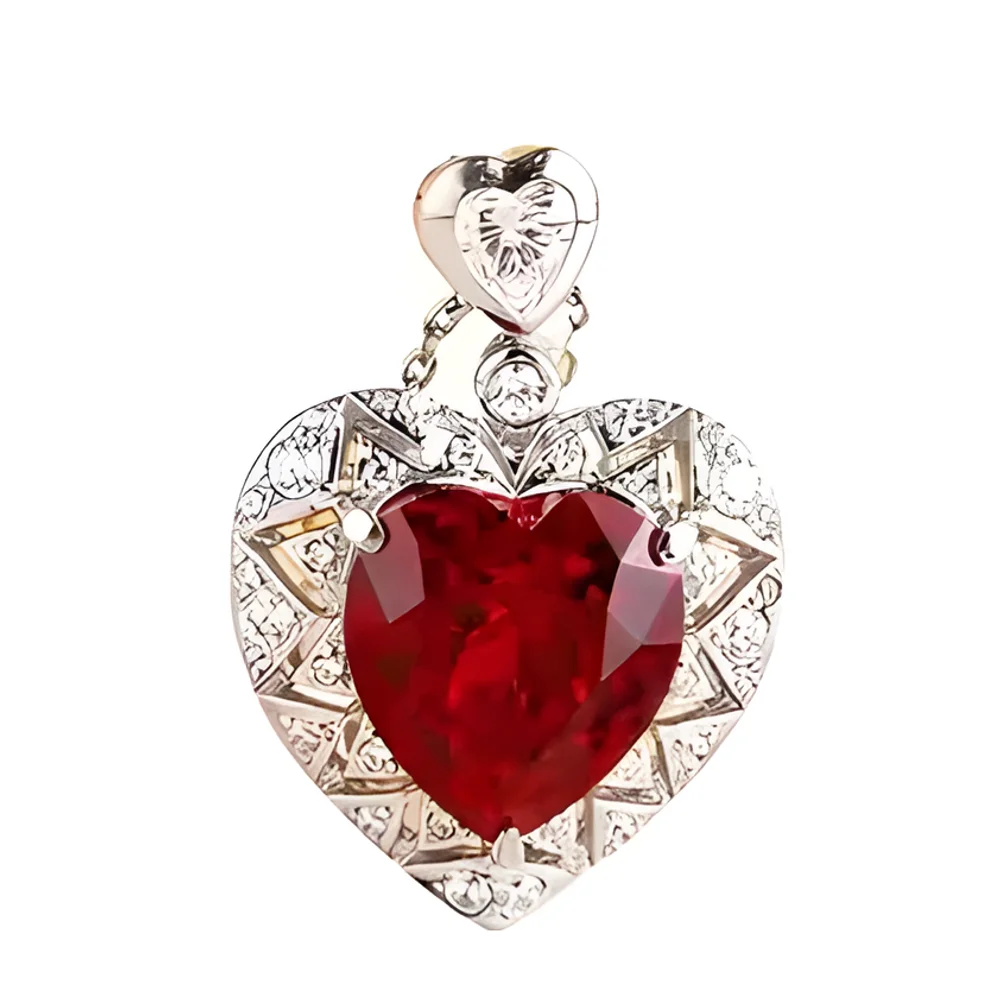 Lab Grown Emerald Cut Diamond Pendant Necklace for Women - Gems & Jewelry by Saatvikam Exports