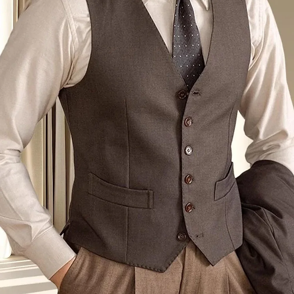 Earth Tones Sartorial Waistcoat - Textiles & Apparel by G M Apparels