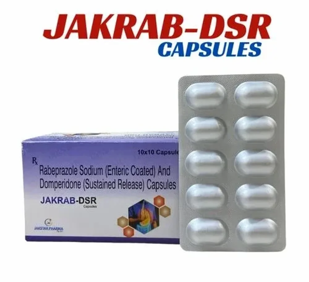 JAKRAB-DSR Rabeprazole Sodium Domperidone Capsules - Healthcare & Medical by Jakstar Pharma