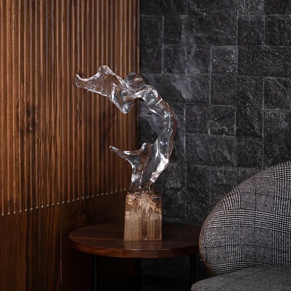 Abstract Theme Sculpture - Home & Kitchen by Wooden Owl Design Pvt. Ltd.