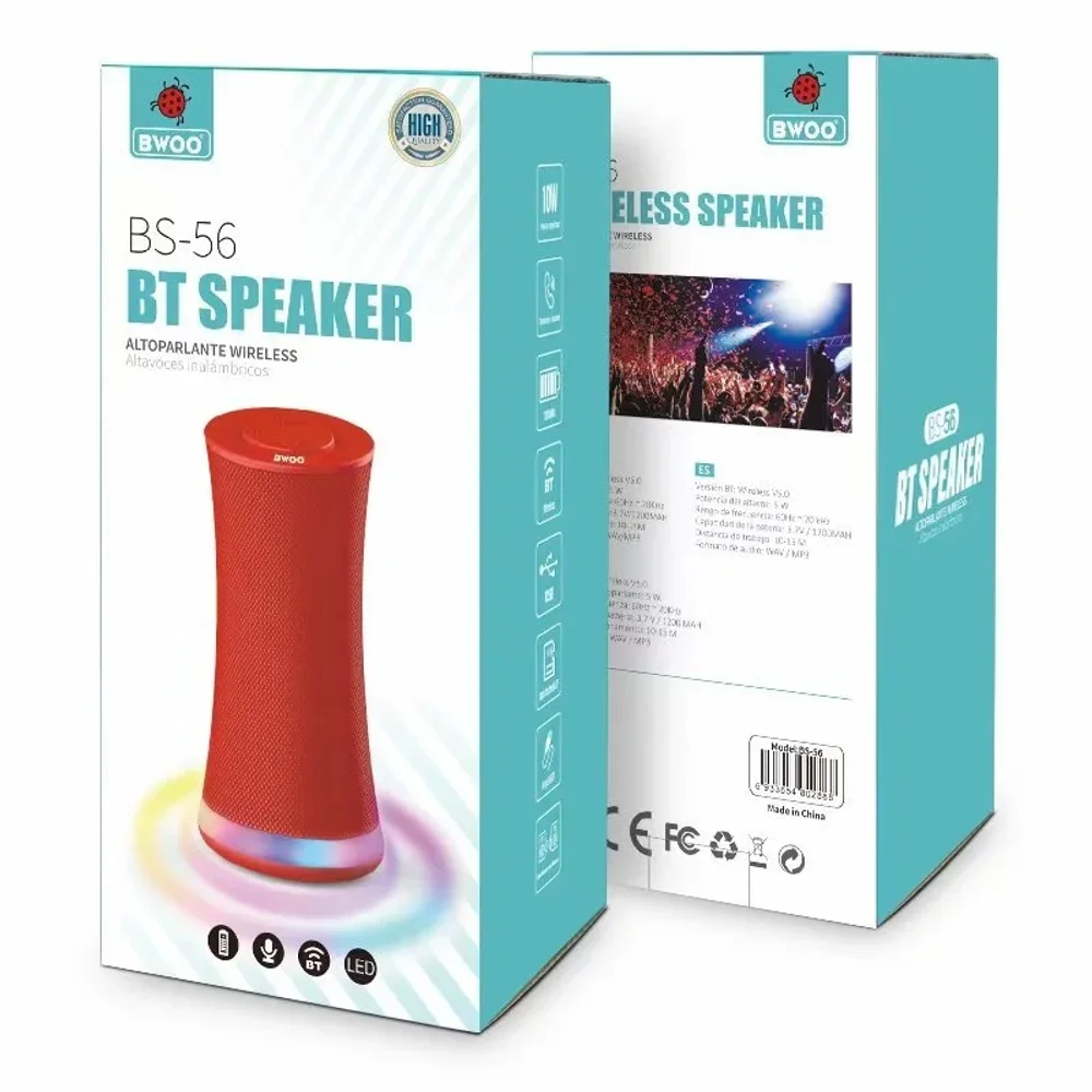 Red Bwoo Bluetooth Speaker - Electronics & Electrical by Ibni Pvt. Ltd.