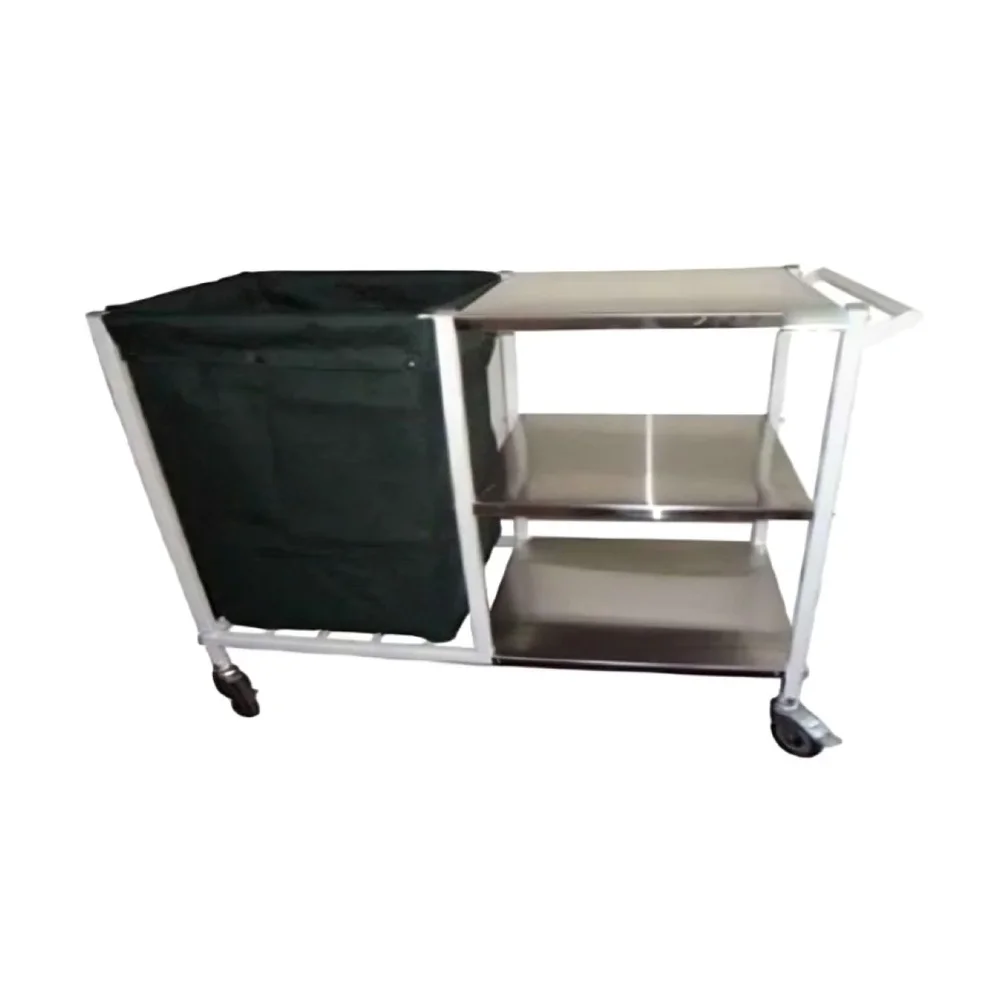 MS Soiled Linen Trolley with 3 SS Shelves - Healthcare & Medical by Medicom International