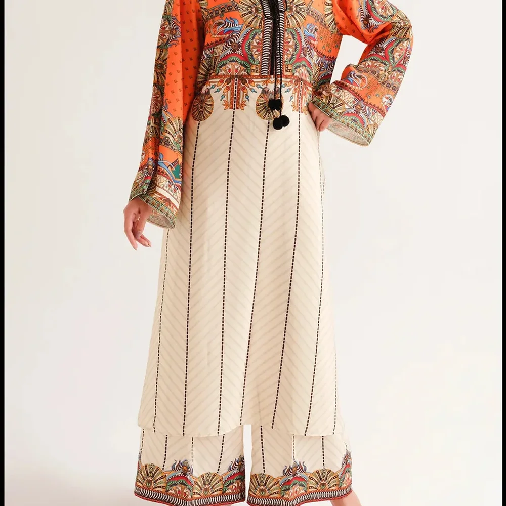 Digital Printed Natural Crepe Shirt and Trouser Set - Textiles & Apparel by Ayzel Pvt. Ltd.
