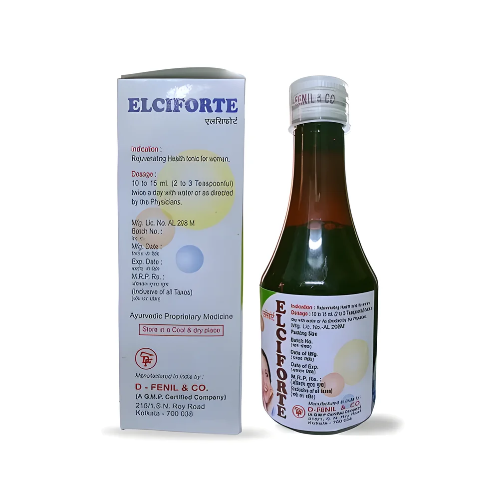 Elciforte Ayurvedic Women's Health Tonic Syrup 200 Ml - Healthcare & Medical by M/S. D-Fenil & Co.