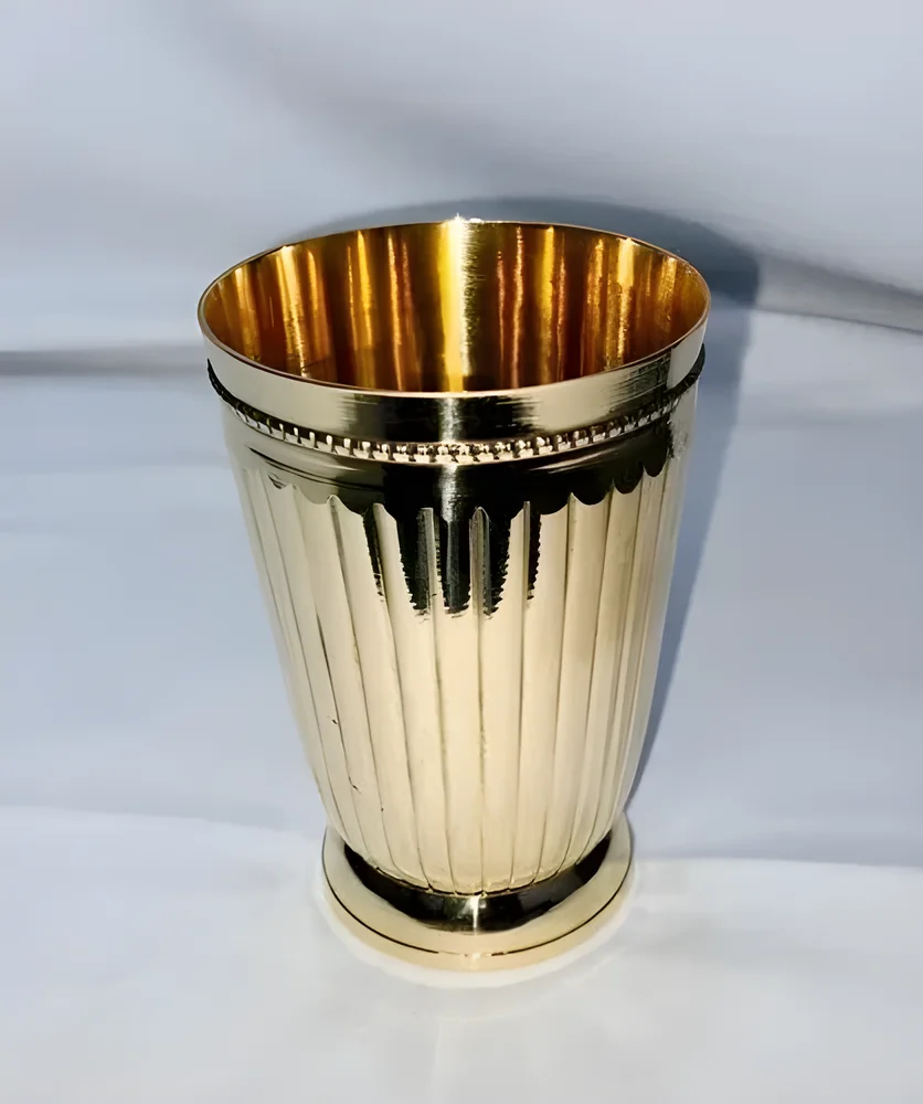 Brass Water Glass - Home & Kitchen by A.T.S. Metals