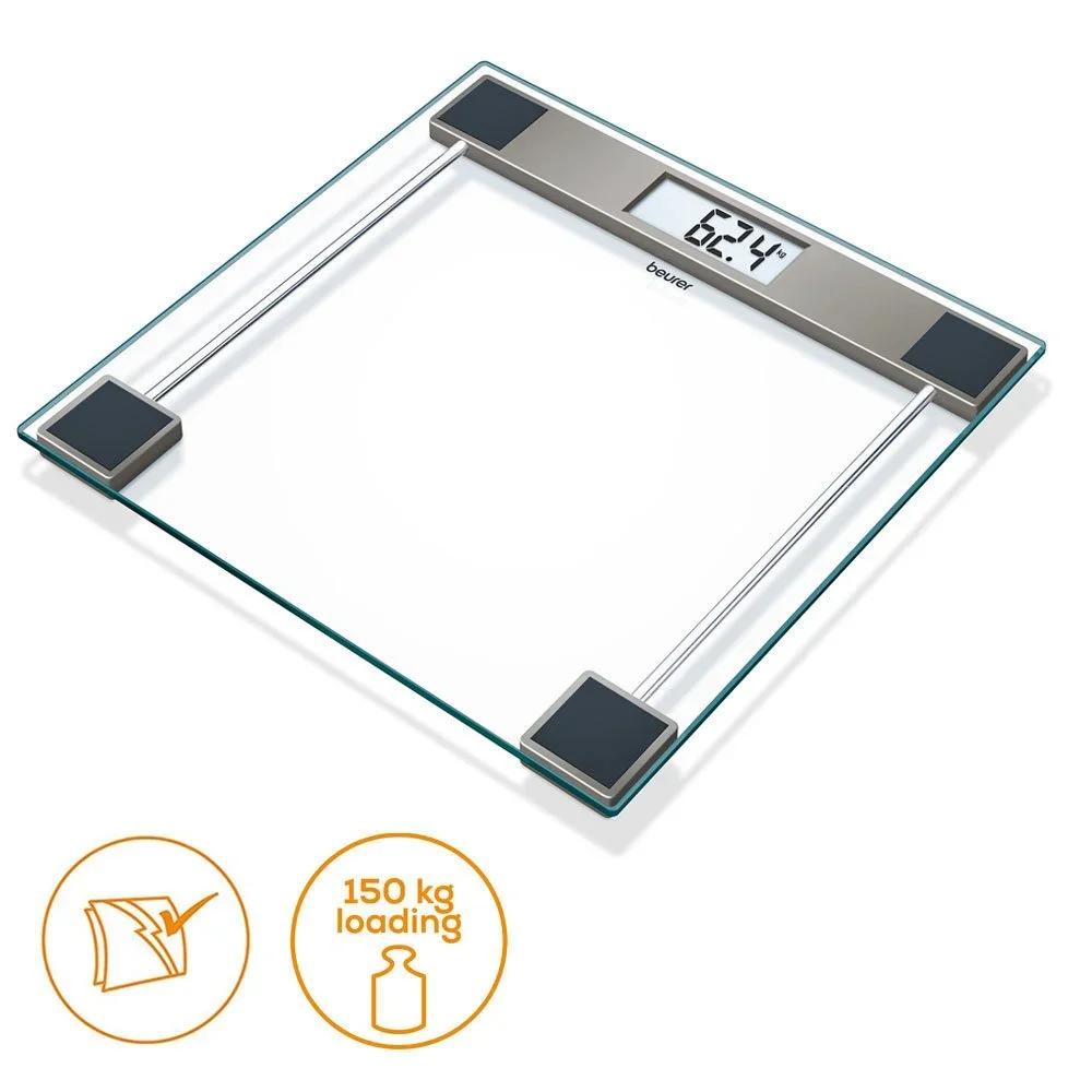 Beurer GS 11 Digital Glass Weighing Scale - Electronics & Electrical by Accurate Surgicals