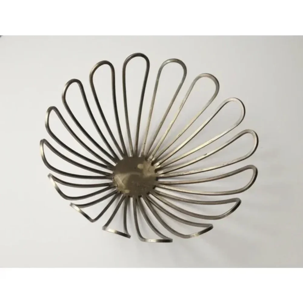 Golden Metal Wire Fruit Basket - Home & Kitchen by Peregrine Export