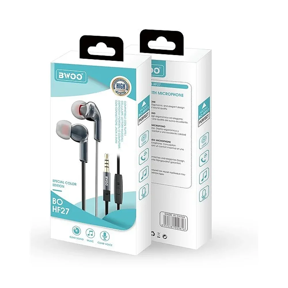 Bwoo Hf27 Wired Headphones - Electronics & Electrical by Ibni Pvt. Ltd.