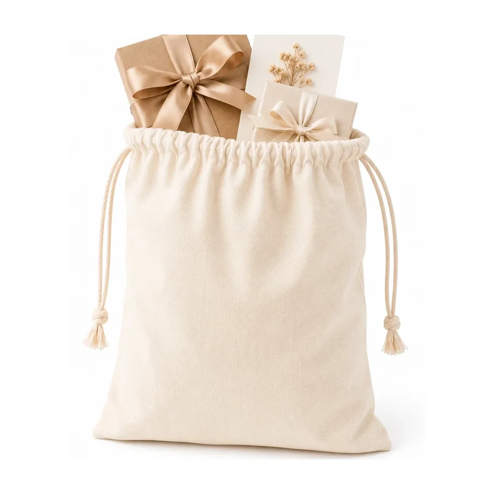 200 GSM Canvas Potli Drawstring Bags - Packaging & Printing by SriJeevanam Enterprises LLP