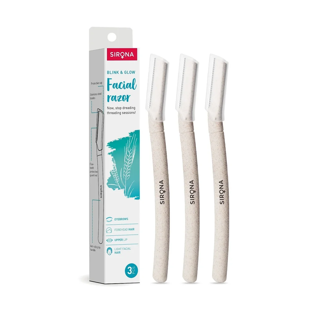 Sirona Face Razor for Women, 3 Blades, 3 Piece Pack - Beauty & Personal Care by Sirona Hygiene