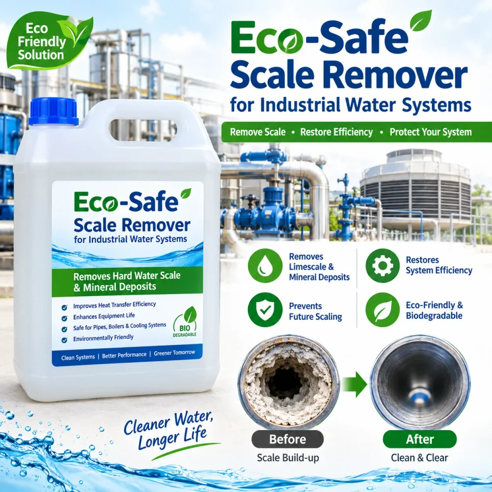 Eco-Safe Scale Remover for Industrial Water Systems - Chemicals & Raw Materials by Meru Bio Herb
