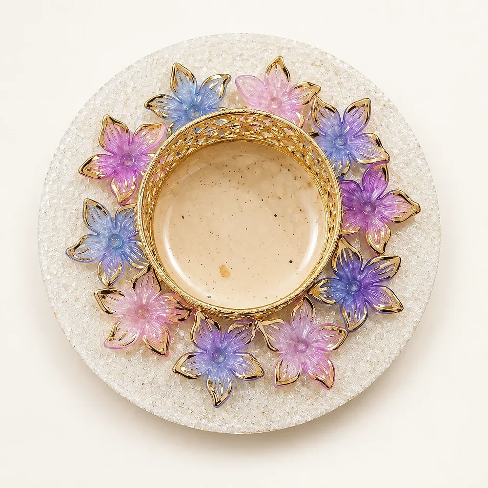 Diwali Star Flower Tealight Candle Holder - Home & Kitchen by Roos Indira Creations