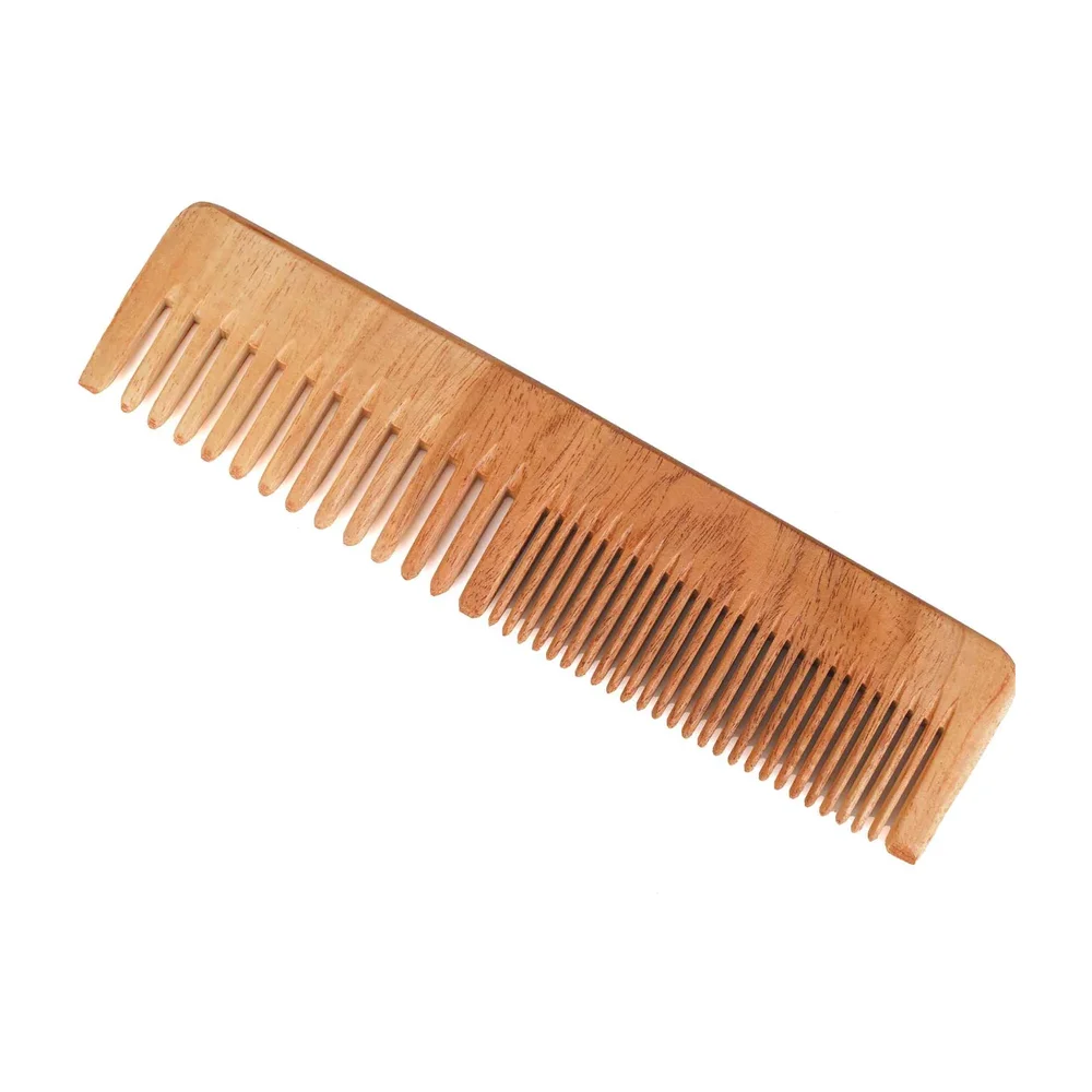 Neem Wood Wide Tooth Comb - Beauty & Personal Care by Kkenterprise