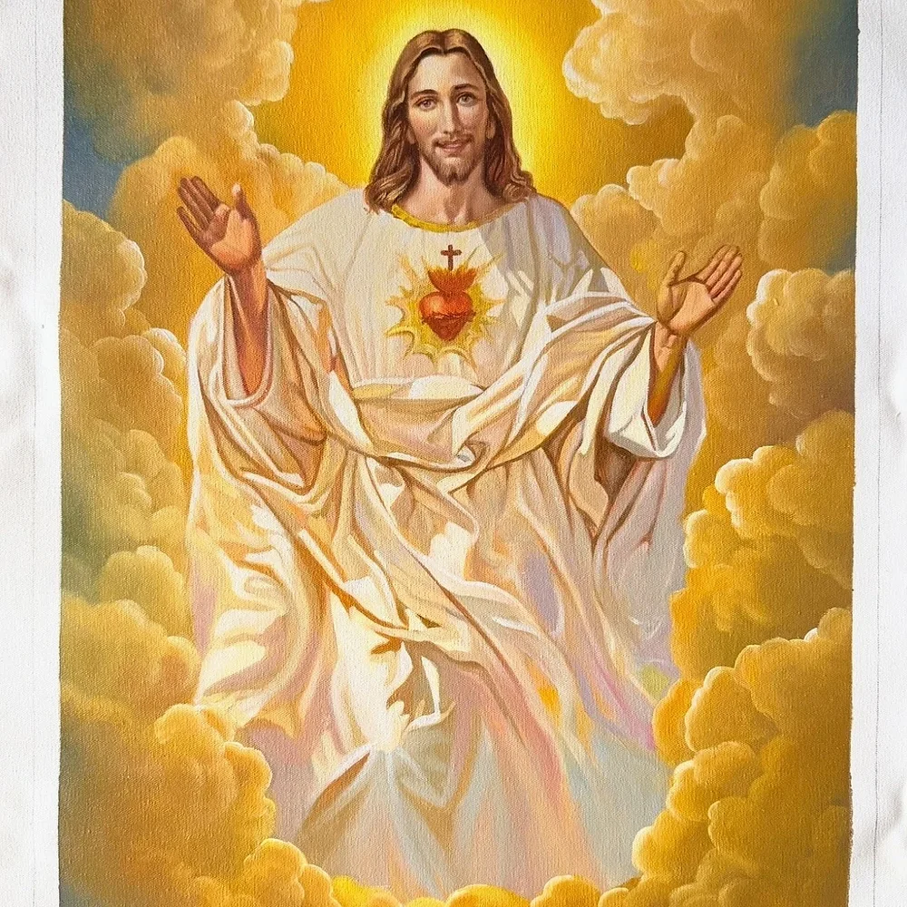 23Inch Canvas Christ Painting - Handicrafts & Gifts by Ains Overseas