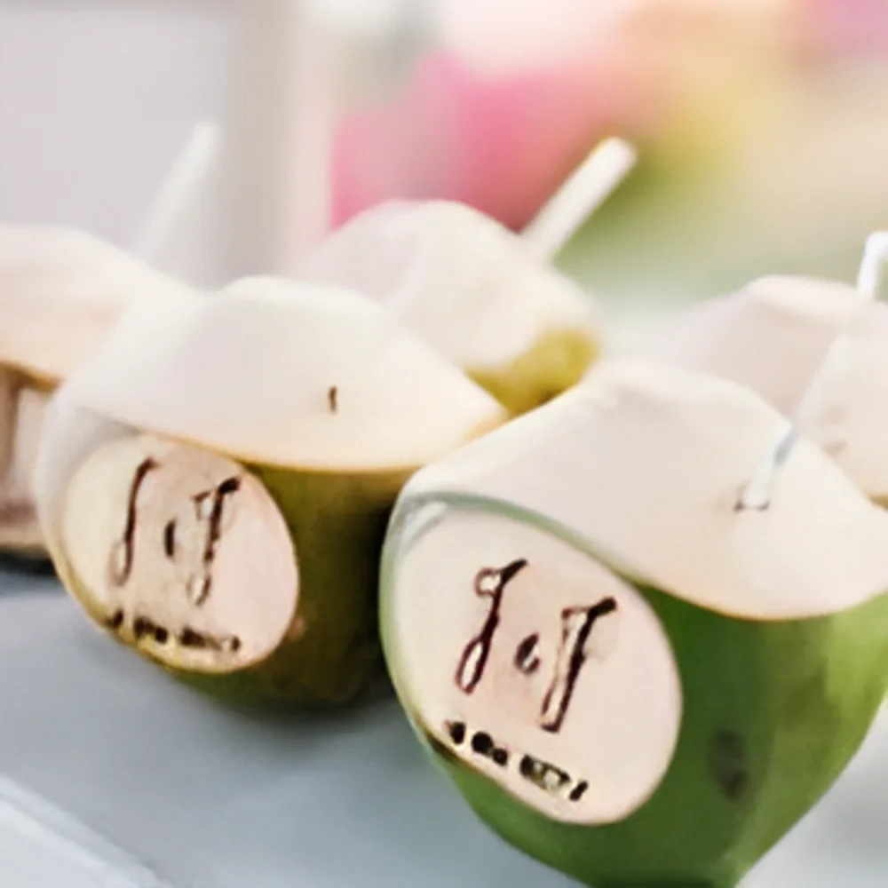 Laser-Engraved Tender Coconut Bar Service for Weddings - Handicrafts & Gifts by Mr Coconetto Beverages India