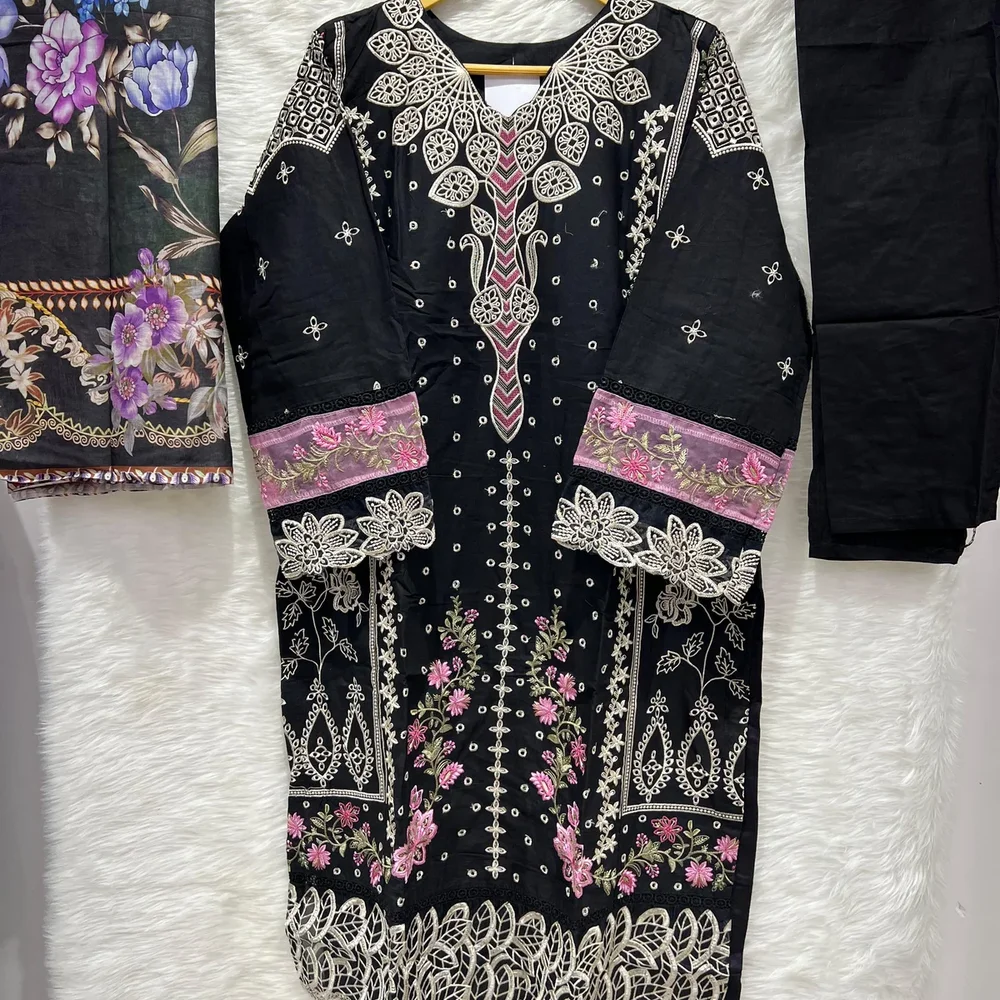 Embroidered Digital Print Lawn Kurta Set - Textiles & Apparel by Ayzel Pvt. Ltd.