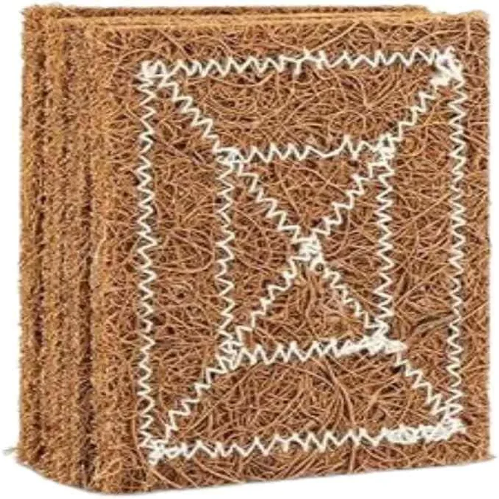 Natural Non-Scratch Coir Pad (Pack of 5) - Home & Kitchen by Kkenterprise