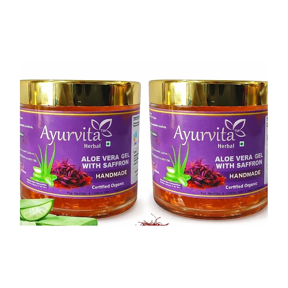 Ayurvita Herbal Aloevera Gel with Saffron 150 gm - Beauty & Personal Care by Ayurvita Life Pvt. Ltd.