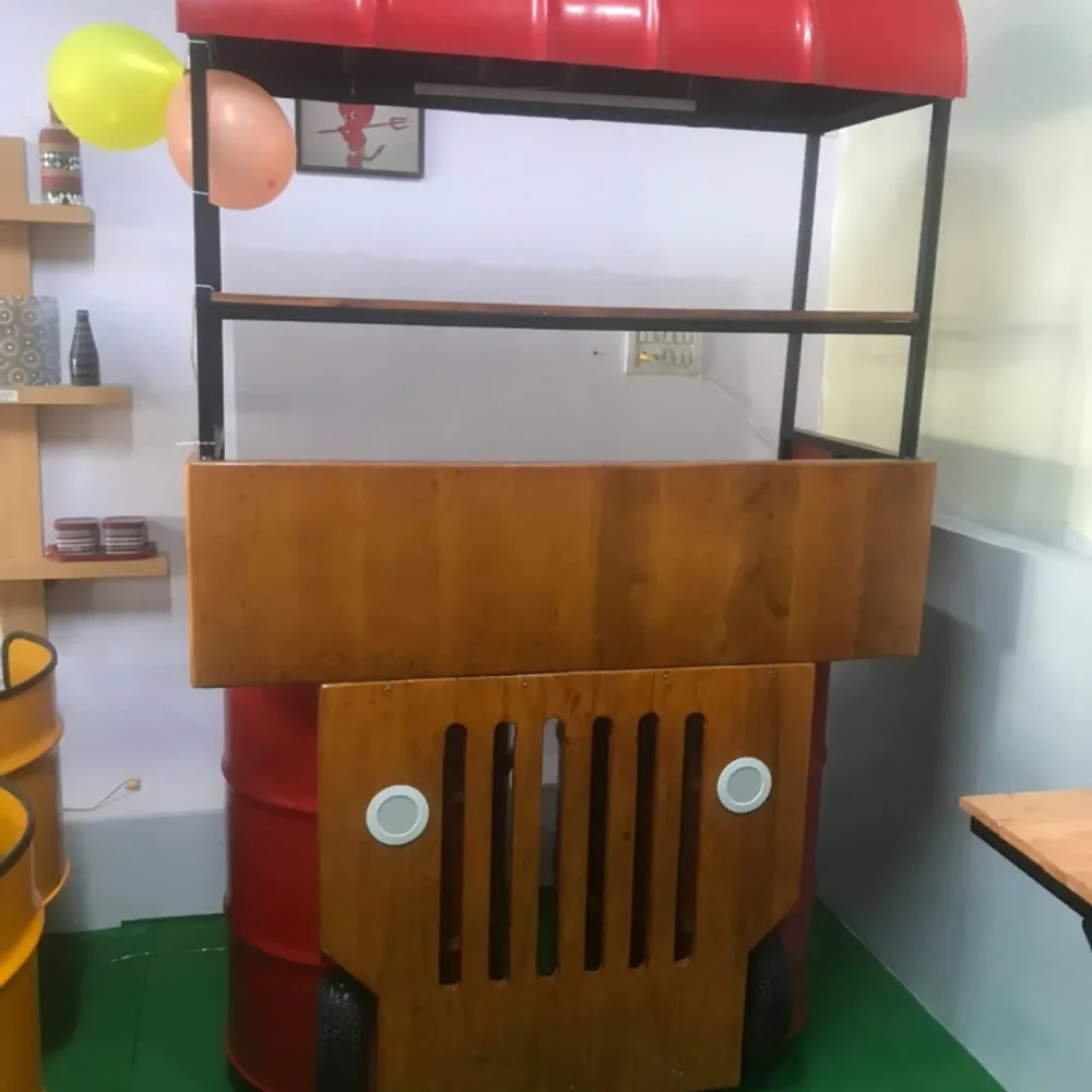 Barrel Momos Display Counter - Machinery & Equipment by Upcycle Furnishing India
