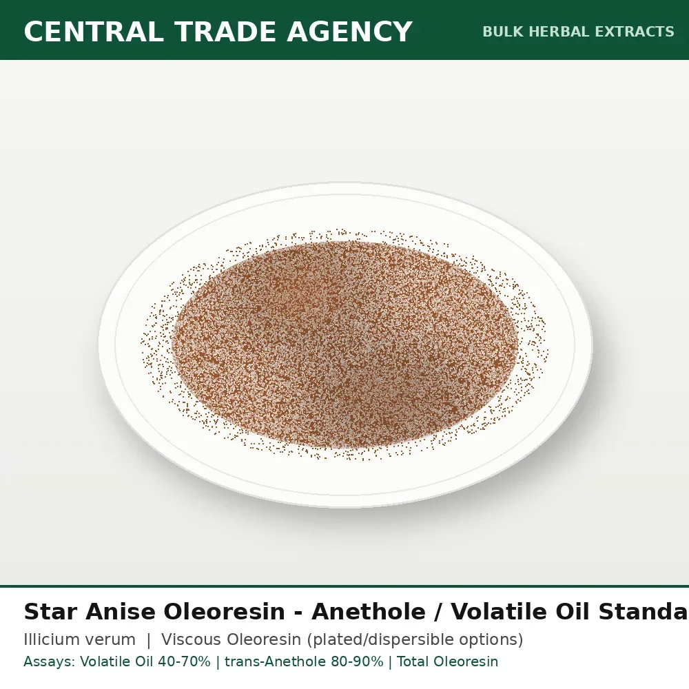Star Anise Oleoresin (Illicium Verum) - Food Grade - Food & Agriculture by Central Trade Agency Pvt. Ltd.