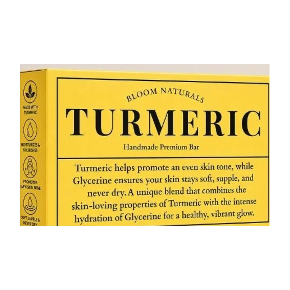 Turmeric Glycerine Soap Bar - Beauty & Personal Care by Bloom Naturals