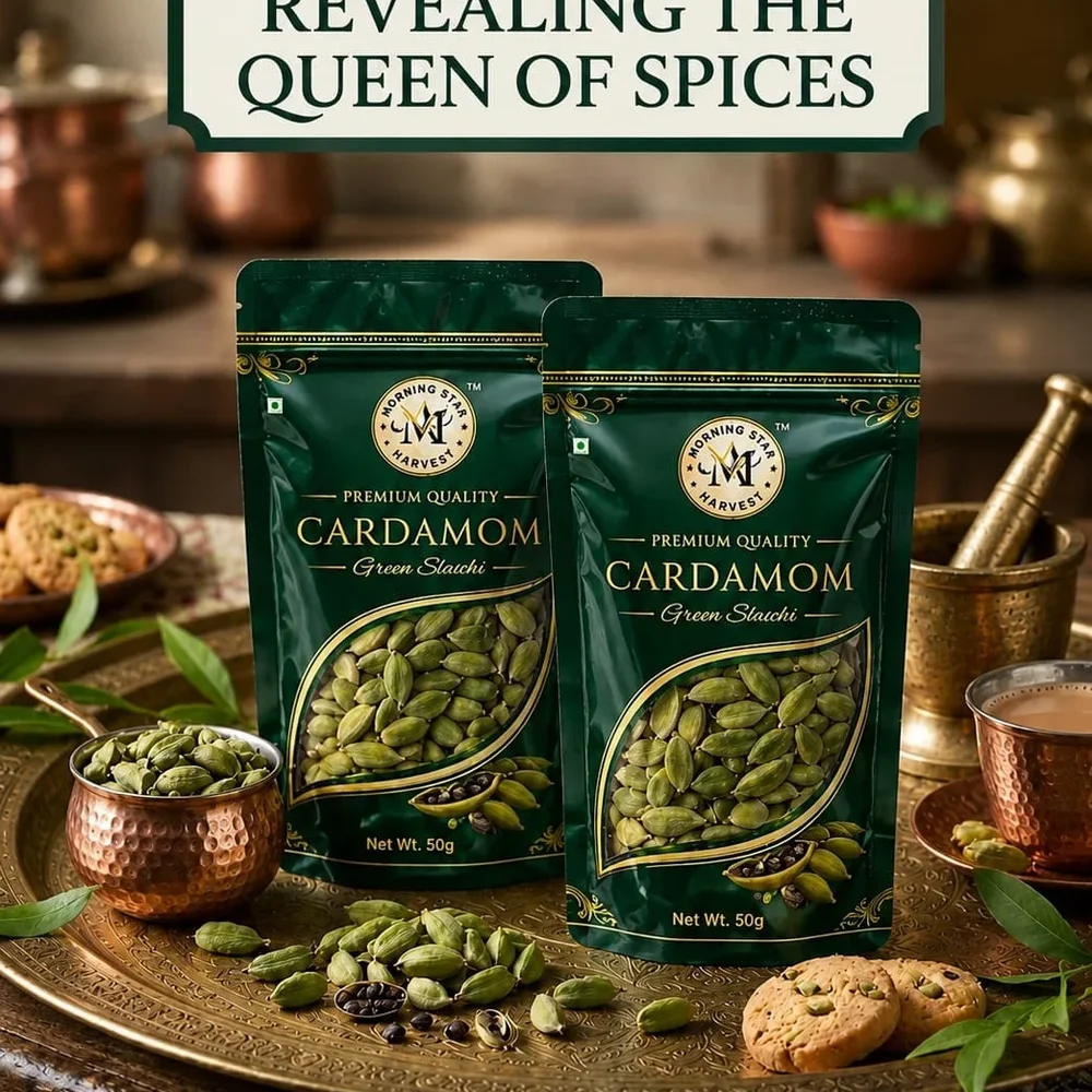 Morning Star Harvest 8mm+ Green Cardamom - Food & Agriculture by Golden Harvest