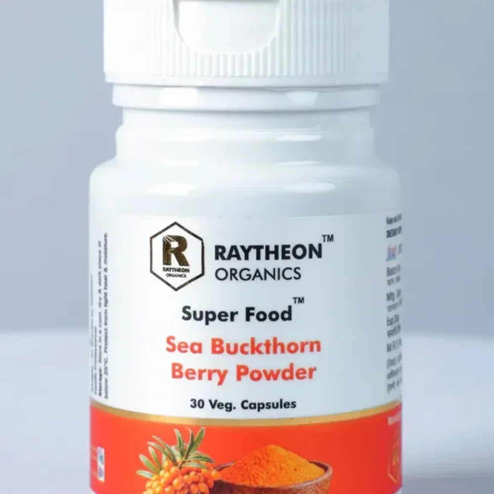 Raytheon Organics Sea Buckthorn Berry Powder Vegetarian Capsules - Healthcare & Medical by Raytheon Organics