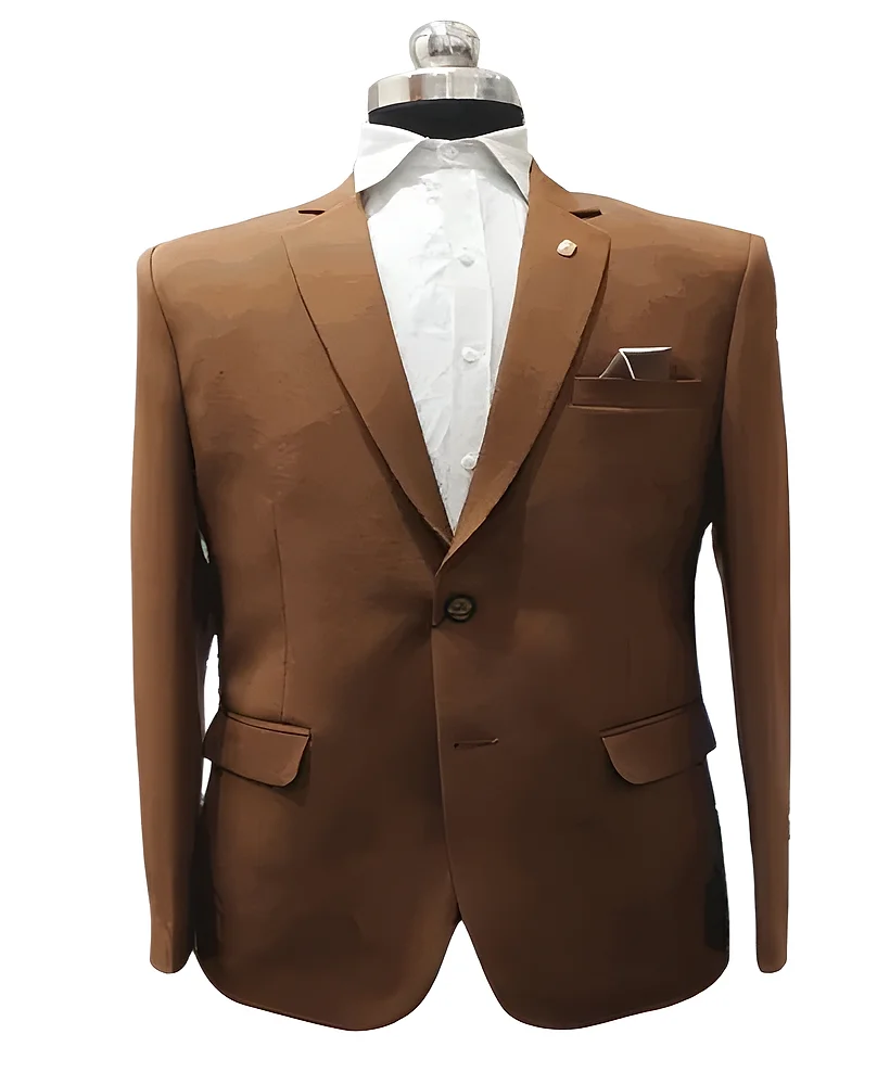 Mens Formal Solid Blazer - Textiles & Apparel by Bhat Shawl Collection