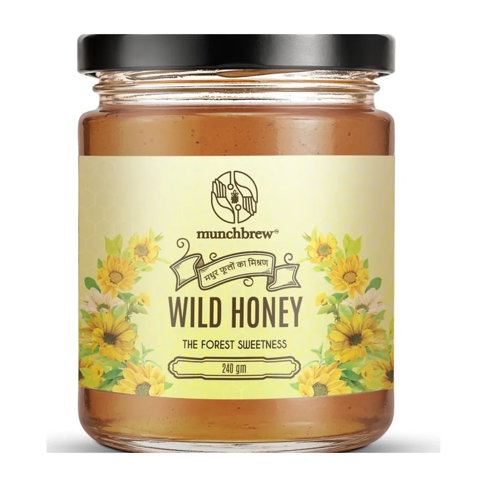 Munchbrew Wild Honey 240g Jar - Food & Agriculture by Innoskape India Pvt. Ltd.