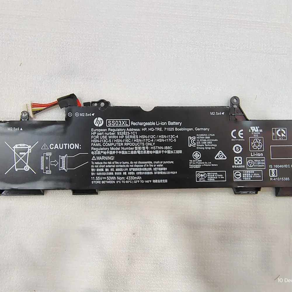 HP SS03XL 4000 mAh Rechargeable Li-ion Laptop Battery - Electronics & Electrical by Kingfast Technologies