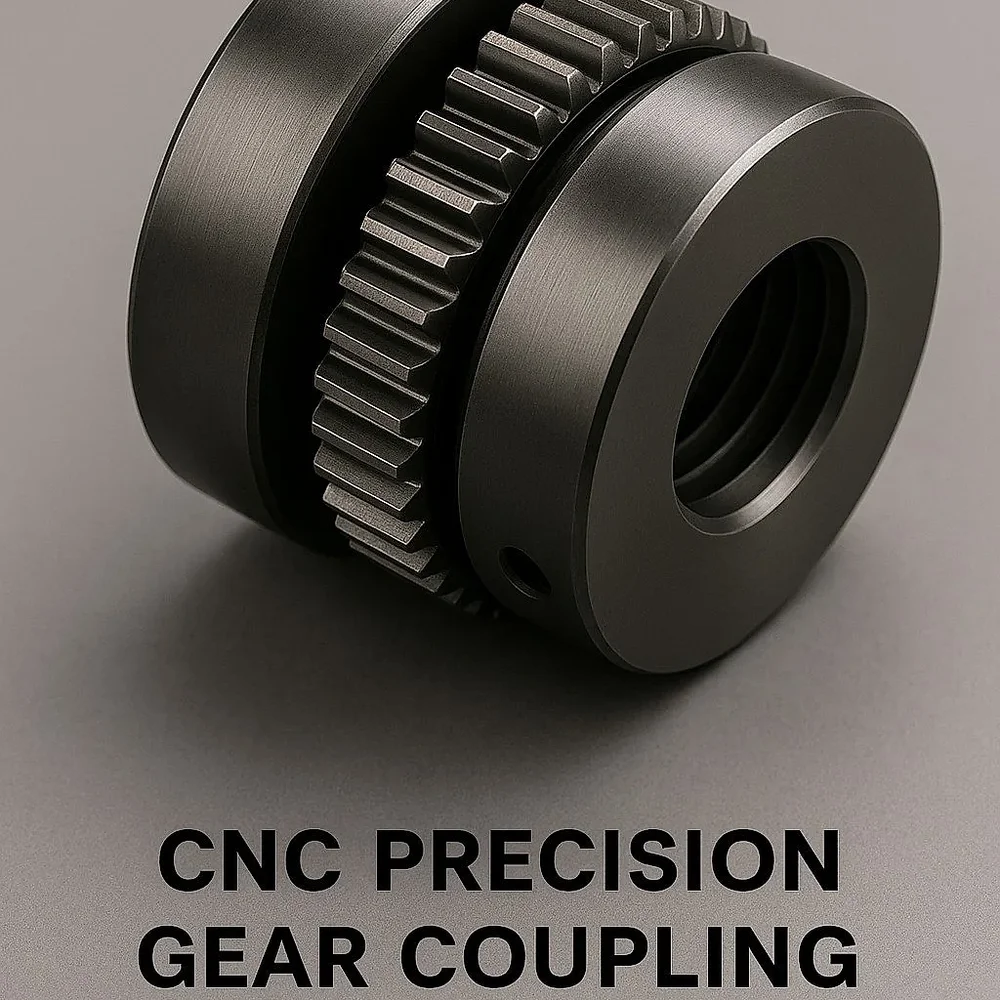 Mild Steel CNC Precision Gear Coupling (25-50mm Diameter) - Metals & Alloys by VP Engineering