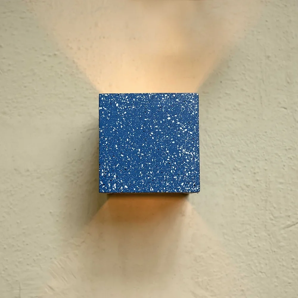 Terrazzo Enclosed Wall Light - Furniture & Interiors by Wooden Owl Design Pvt. Ltd.