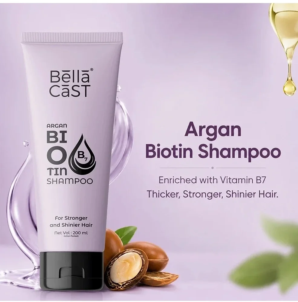 Bella Cast Biotin Shampoo with Argan Oil - Beauty & Personal Care by Teamex