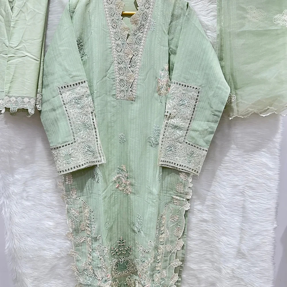 Embroidered Silk Kurta Set - Textiles & Apparel by Ayzel Pvt. Ltd.