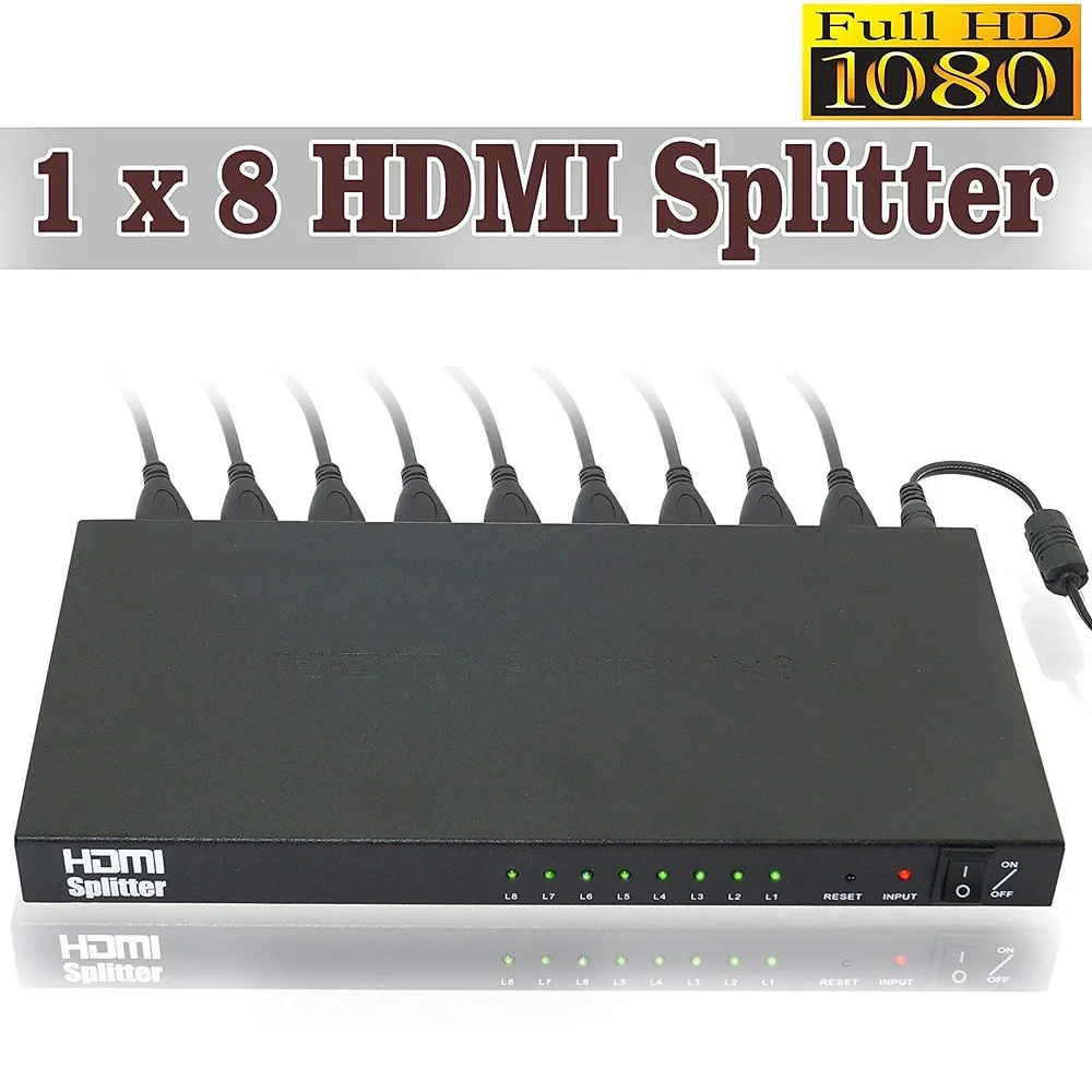 8 Port Full HD HDMI Splitter - Electronics & Electrical by Audiovan Tech Mumbai