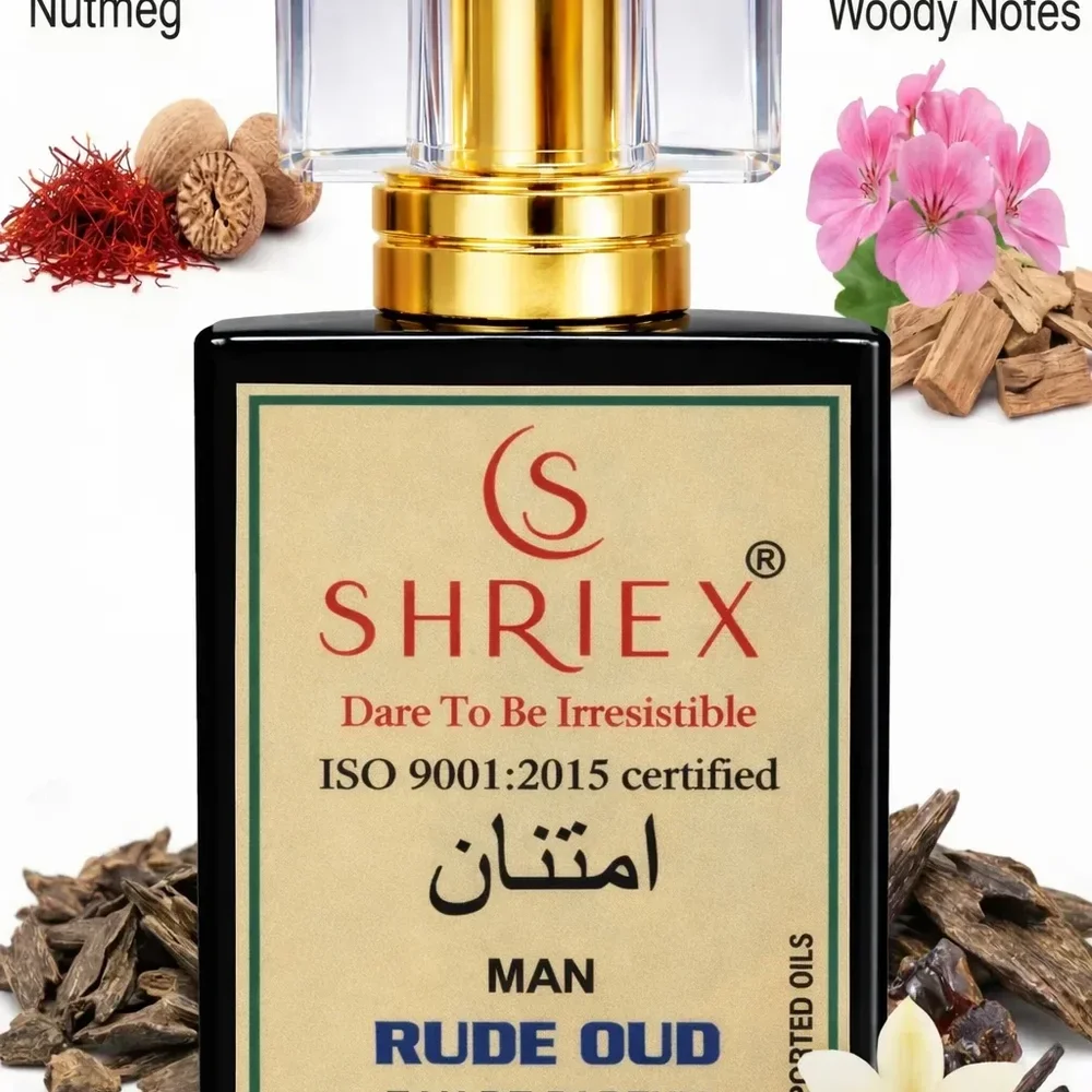 Rude Oud Men's Perfume with Saffron and Oud Notes - Beauty & Personal Care by Shriex Enterprises