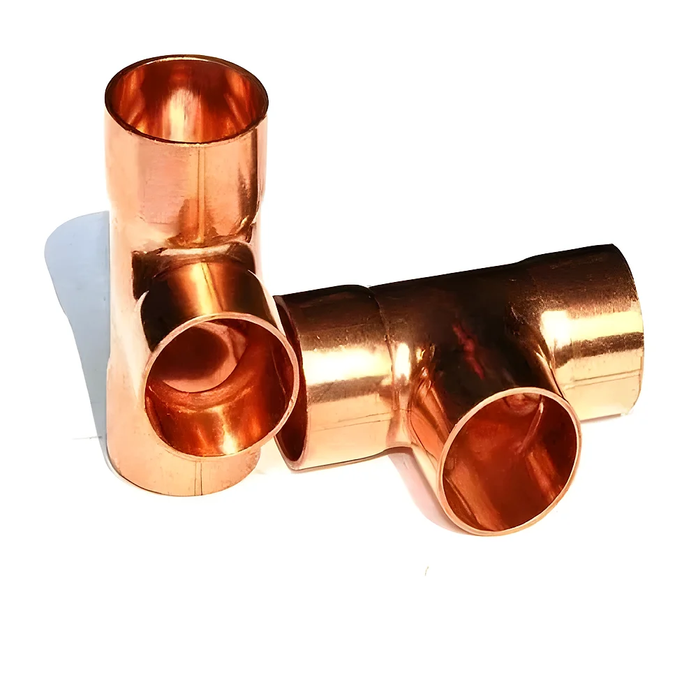 Hot Rolled Copper Tee Fittings for Hydraulic Pipes - Metals & Alloys by Primo Drinks Pvt. Ltd.