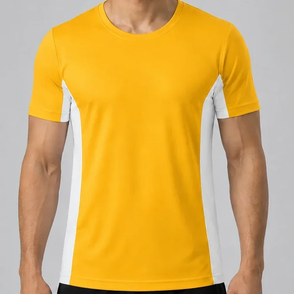 Men's Quick Dry Round Neck Sports T-Shirt - Textiles & Apparel by Rahul Exports