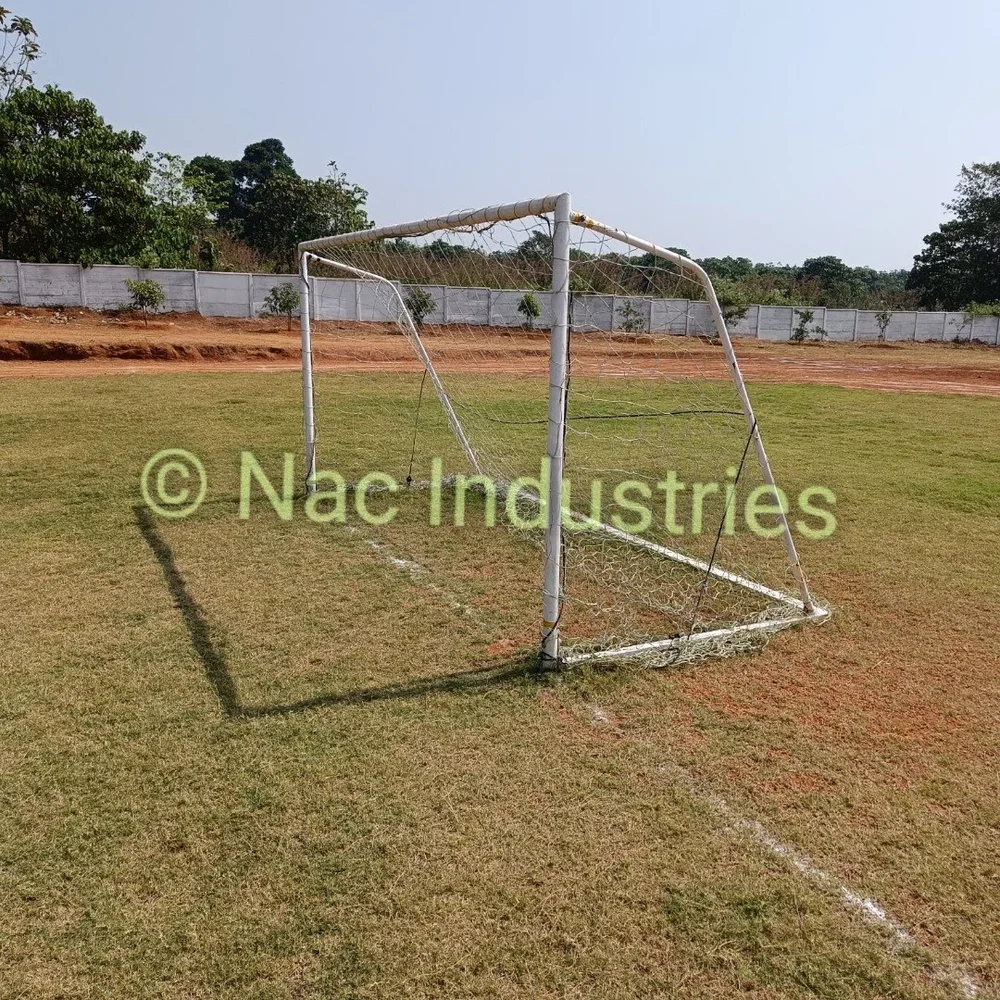 Mild Steel White Foot Ball Goal Post, for Outdoor - Sports, Toys & Games by Nac Industries