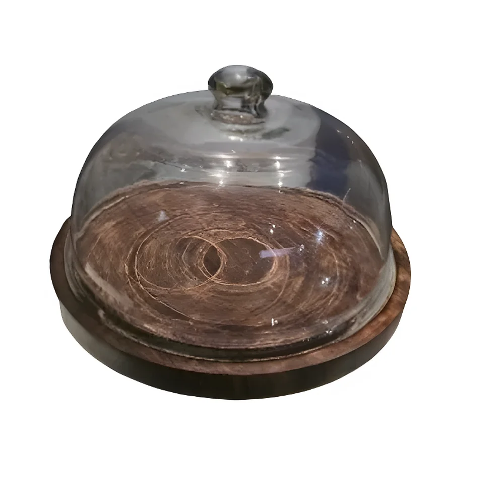 Clear Glass Cake Stand with Cover - Home & Kitchen by Star Associates