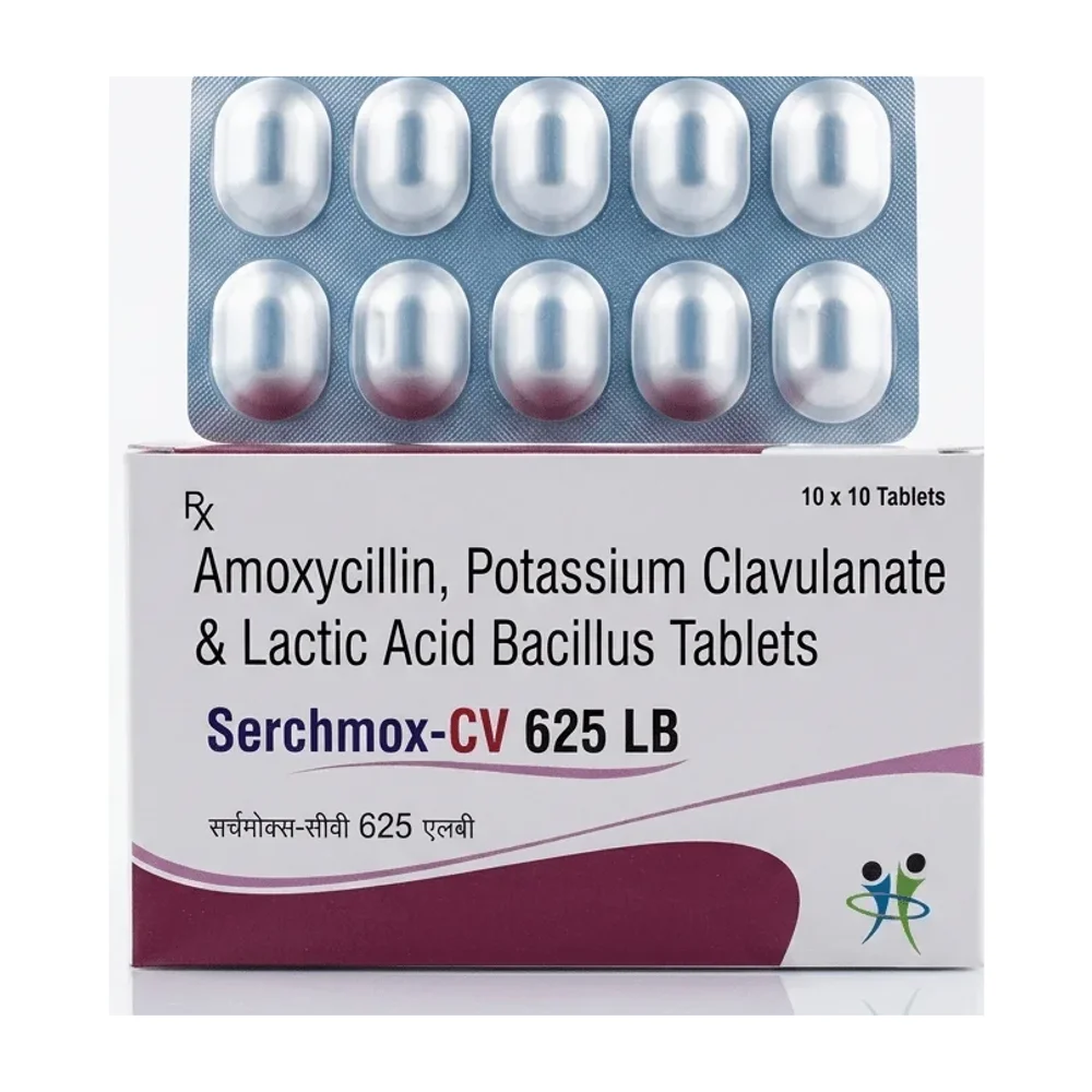 Amoxycillin Potassium Clavulanate Lactic Acid Bacillus Tablets 625 mg - Healthcare & Medical by Healthserch Pharma LLP