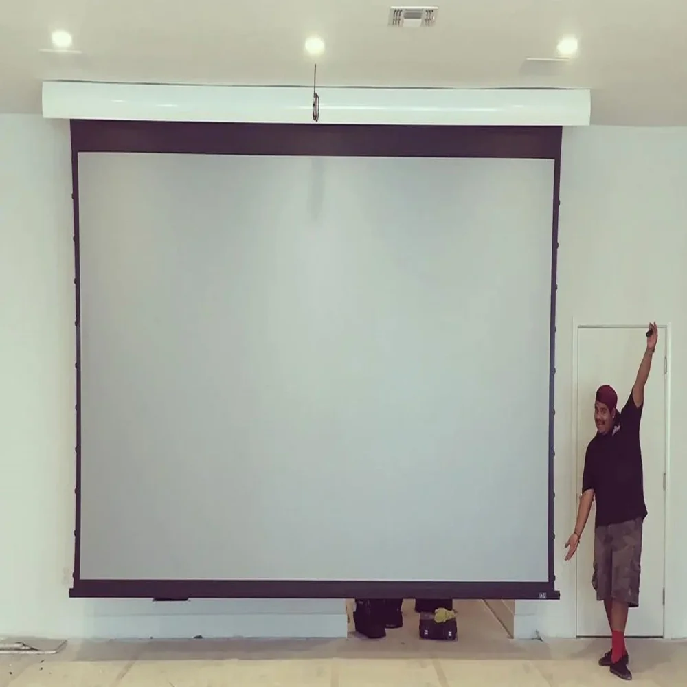 Inlight 100 Inch 4:3 Motorized Projector Screen - Electronics & Electrical by Audiovan Tech Mumbai