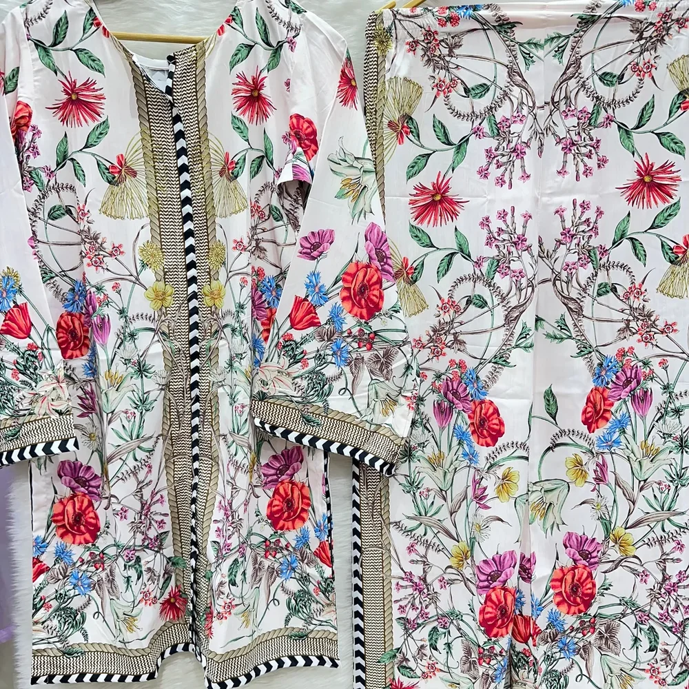 Lycra Crepe Digital Printed Kurti Set - Textiles & Apparel by Ayzel Pvt. Ltd.