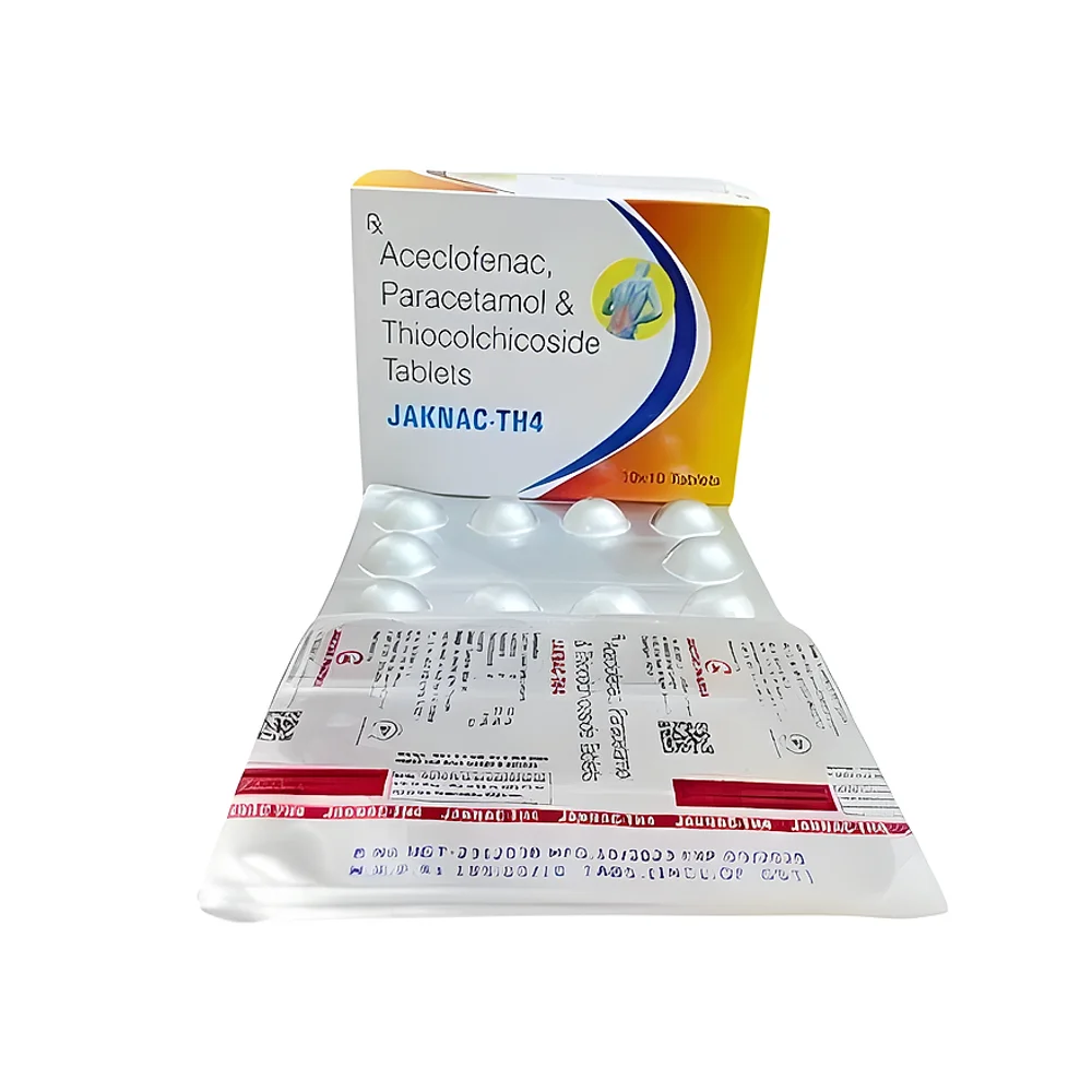 JAKNAC-TH4 Aceclofenac Paracetamol Thiocolchicoside Tablets - Healthcare & Medical by Jakstar Pharma