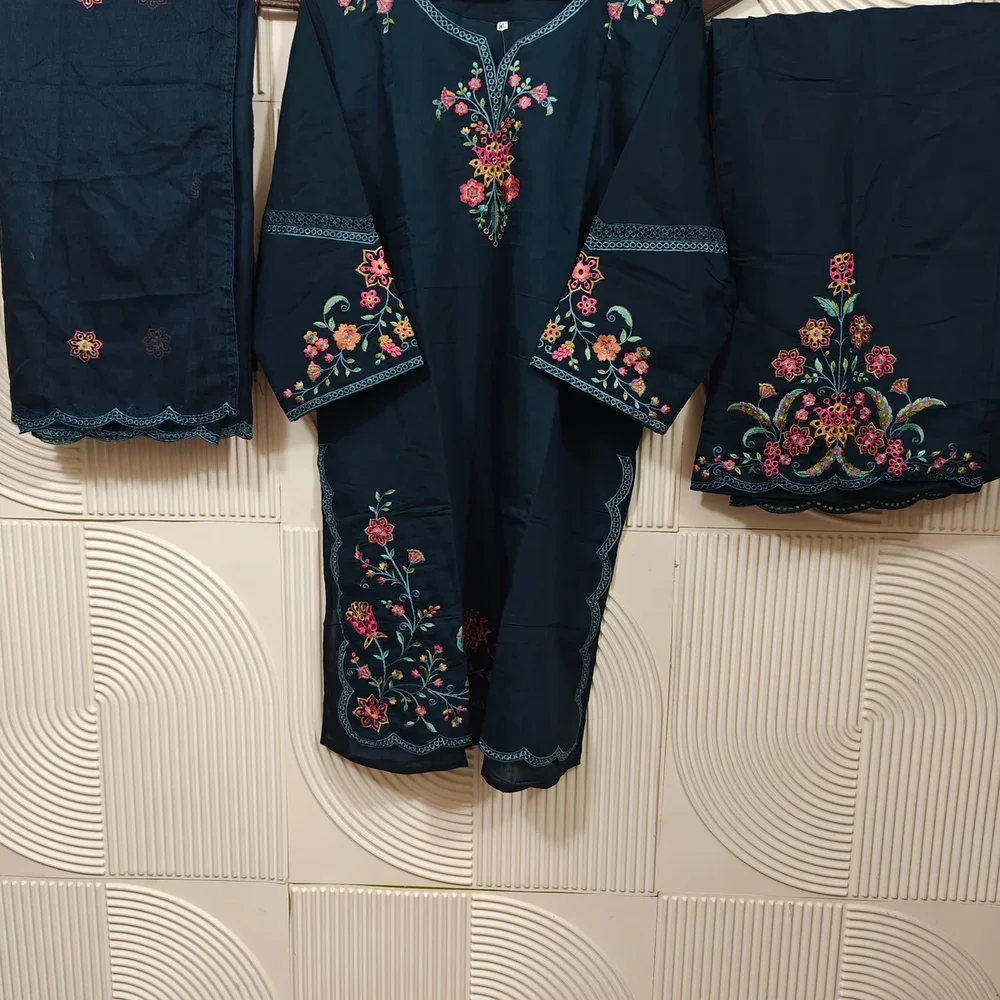 AYZEL Stitched Net Cotton Silk Suit - Textiles & Apparel by Ayzel Pvt. Ltd.
