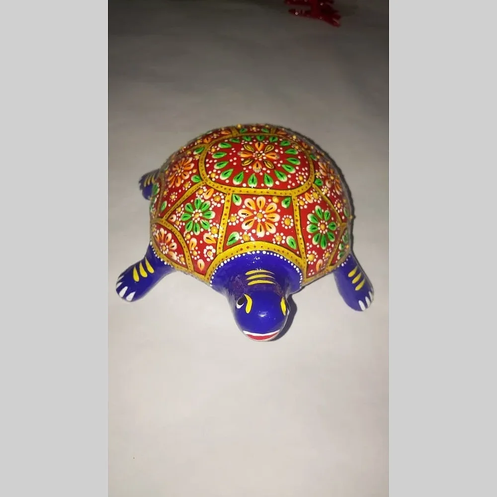 Metal Meenakari Animal Statue - Home & Kitchen by Lav Craft